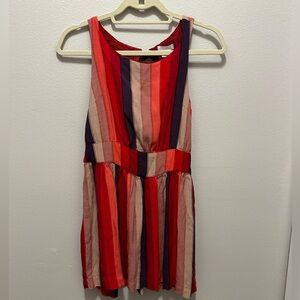 Cooperative Sleeveless Stripe Tie back Dress size 4. Multi color very pretty on.